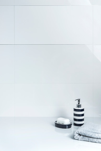 Milan Extra White Matt and Polished 60x30 
 Tiles 2015 
 Keywords: Tom Hampson Photography Spacers tiles wood flooring bathroom toilet bath shower commercial photography Visual Eye Visualeye Creative Interiors product studio high wycombe exteriors Ruislip accessories tile floor